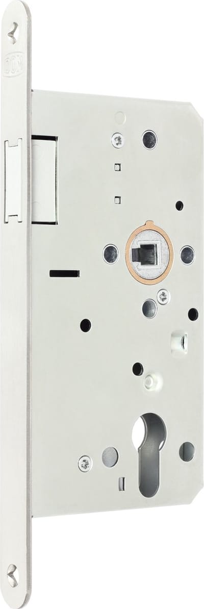 Insteekslot - RVS geborsteld - RVS - DOM - DOM Magnetic Line loopslot RVS met magneetschoot