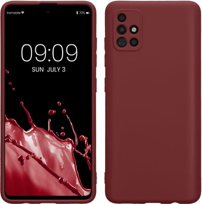 kwmobile telefoonhoesje geschikt voor Samsung Galaxy A51 - Hoesje voor smartphone - Precisie camera uitsnede - In bordeaux-violet