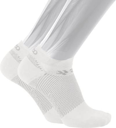 OS1st FS4 fasciitis plantaris compressie sneakersokken maat L (43-47) – wit – hielspoor – vermoeide voeten – pijn onder de voetboog – hielpijn – ademend – vochtregulerend – verkoelend - naadloos – antibacterieel