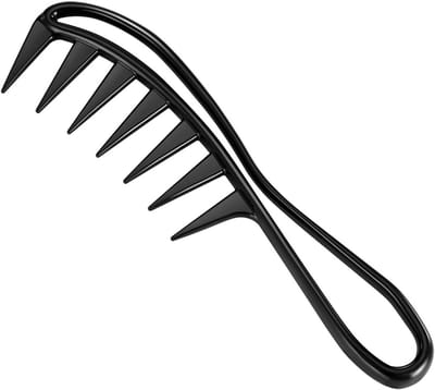 Grote Kam met Brede Tanden, Geschikt voor Krullend en Stijl Haar, Antistatisch en Ideaal voor Diverse Haartypes