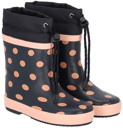 Xqboots Meisjeslaars Gevoerd Stip Marine - Laarzen - 23/24