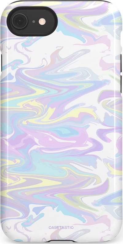 Casetastic Hoesje Geschikt voor Apple iPhone 7/8/SE - Stijlvolle Beschermende Duo-layer Case - IJsdans van kleur