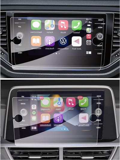 8 Inch Navigatie Beschermfolie voor T-Roc, Gehard Glas Screen Protector voor Auto GPS, 9H Krasbestendig en Duurzaam