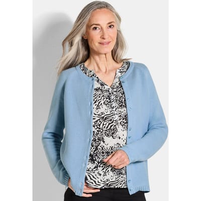 Tricot jasje van puur katoen - lichtblauw - Gr. 22 van Goldner Fashion