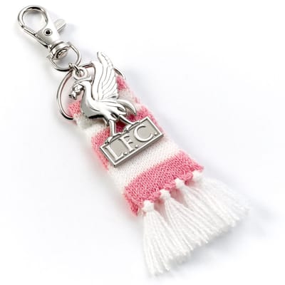 The Carat Shop - Liverpool Voetbal Club Roze Sjaal en Logo Bedel Rugzak hanger