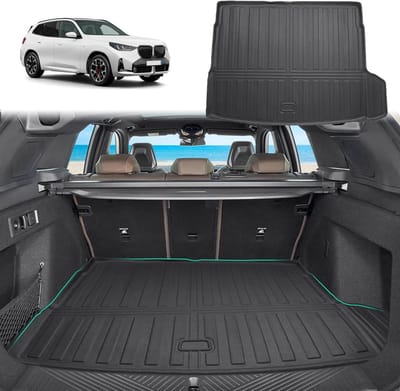 Trunk Mat voor BMW X3 G45 2025 2026, Vouwbare All Weather TPE Kofferbakmat, Hoge Randen en 3D Scan Design