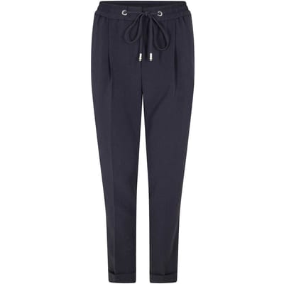 Boss Dames/Dames Tariyanah Broek met Rechte Pijpen (Donkerblauw)