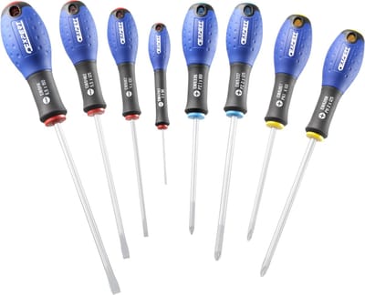 SET VAN 8 SCHROEVENDRAAIERS - SLEUF / PH / PZ