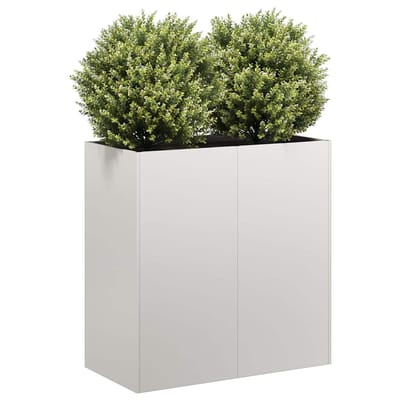vidaXL - Plantenbak - 80x40x80 - cm - roestvrij - staal