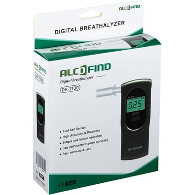 Alcofind Da-7100 Alcoholtest Digitaal | Nauwkeurige Elektrochemische Sensor | Professioneel & Persoonlijk Gebruik