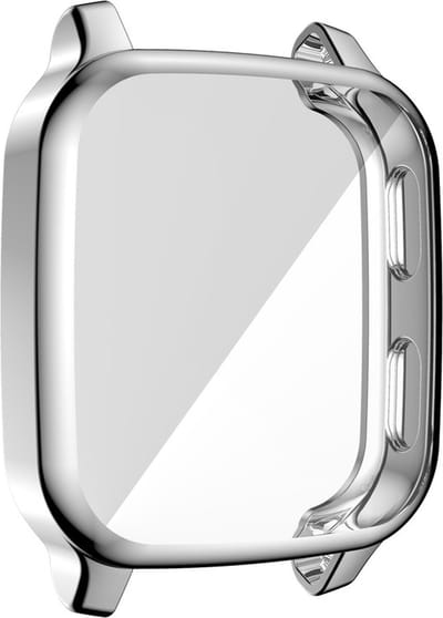 Beschermende watch case - hoesje - geschikt voor Garmin Venu SQ - zilver