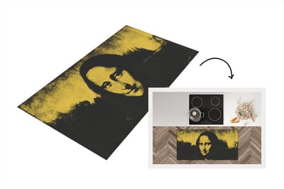 Keukenloper - Loper keuken - Mona Lisa - Leonardo da Vinci - Schilderij - 120x60 cm - Keukenloper vinyl