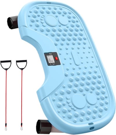 Stepper Machine - Cardio Trainer - Thuis Fitness - Schokabsorberend Ontwerp - Compact Formaat - Blauw