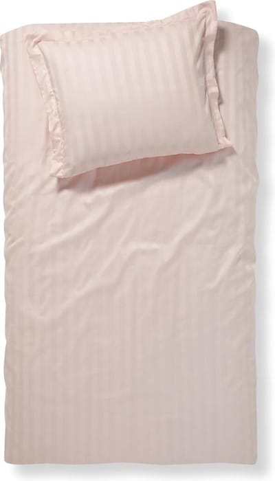 Damai Linea - Dekbedovertrek - 140x200/220 cm - Eenpersoons - Blush + 1 kussensloop 60x70