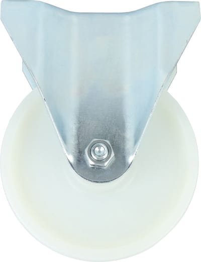 AMIG bokwiel/transportwiel - D100mm - nylon - 200kg draagvermogen - wit