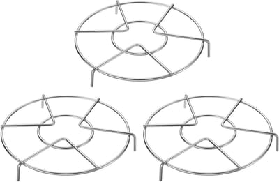 Stoomroosters voor kookpannen - 3 stuks, 18 cm diameter, roestvrij staal, ideaal voor stomen en koken