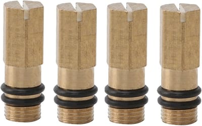Set van 4 Wateraansluiting Afsluitpluggen M10 (10mm) voor Badkamer en Keukenkranen