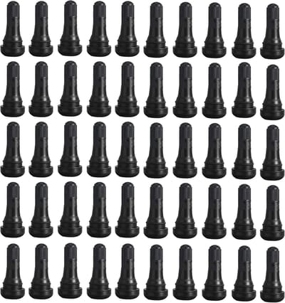 50 Stuks TR413 Autobanden Ventielen - Zwarte Rubber Ventielen voor Velgen - Snap-In Ventielset