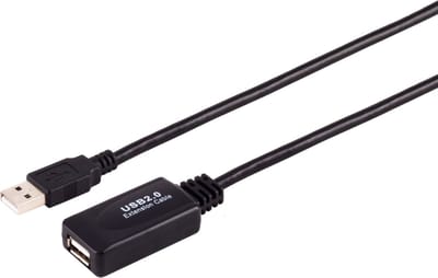 Actieve USB naar USB verlengkabel - USB2.0 - tot 0,5A - 10 meter