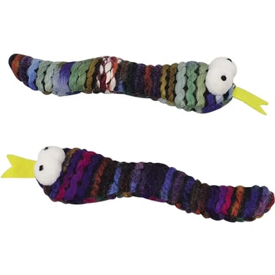 Slangen pluche speeltje voor katten met kattenkruid Nobby Pet