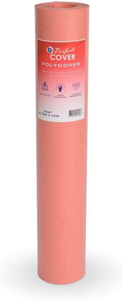 Polycover Beschermfolie 0,7x67m 50m2 140gsm - Antislip Vloer- en Meubelprotectie - Scheur- en Waterbestendig - Geschikt voor Schilderen en Renovatie