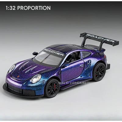 1:32 911 Gt3Rs Panamera Legering Miniatuur Model Speelgoed Diecast Deuren Geopend Geluid Licht Rubberen Banden Voertuigen Voor Jongens Verjaardagscadeau