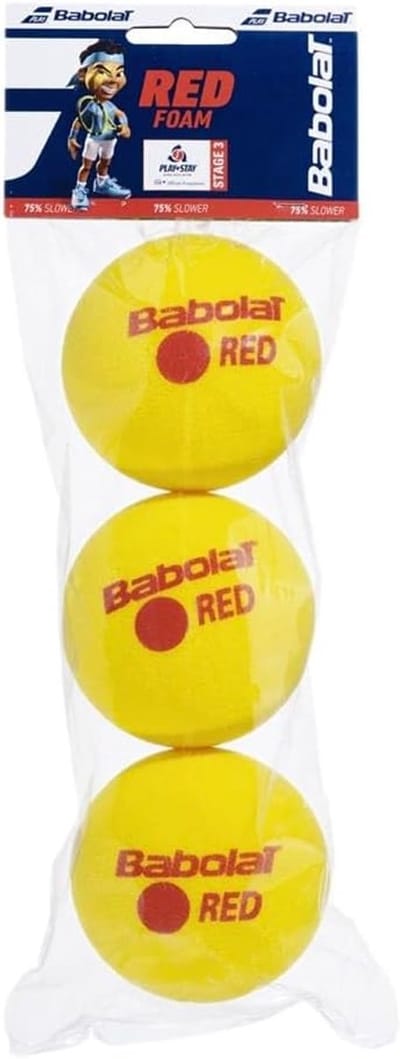 Junioren Tennisballen - Foam Ballen - Tennis Training - Zacht en Lichtgewicht - 3 Stuks - Geel