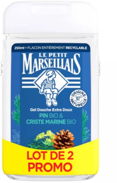 2 x Le Petit Marseillais douchegel Pin et Criste Marine 250ML