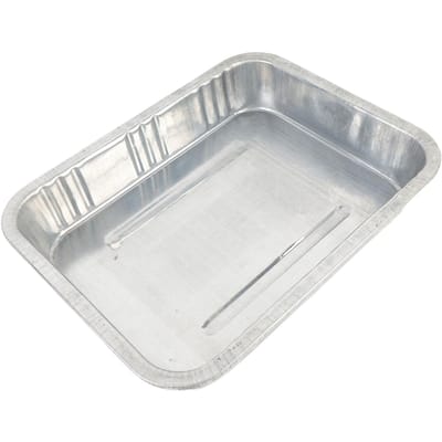 Bac de vidange d'huile Capacité 13L Galvanisé Garde le sol propre Plateau de vidange d'huile Universel pour Automobile Moto 19.09x14.96in white