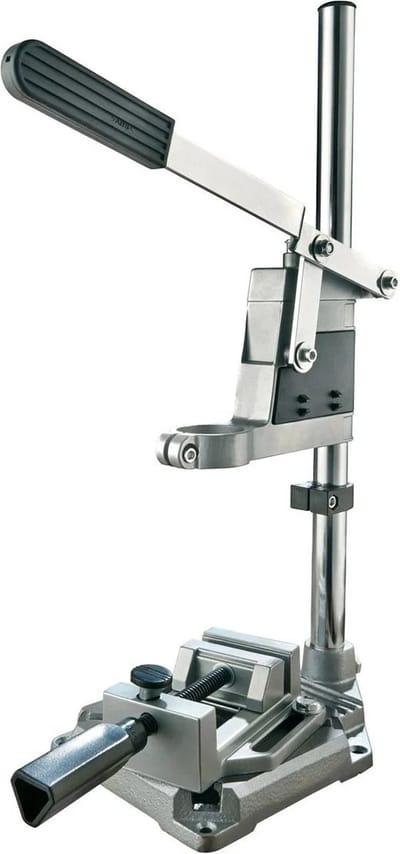 Powerfix Boorstandaard - 22.5 x 15.5 x 50.5 cm - Verstelbaar voor optimale werkhoogte - Met bankschroef