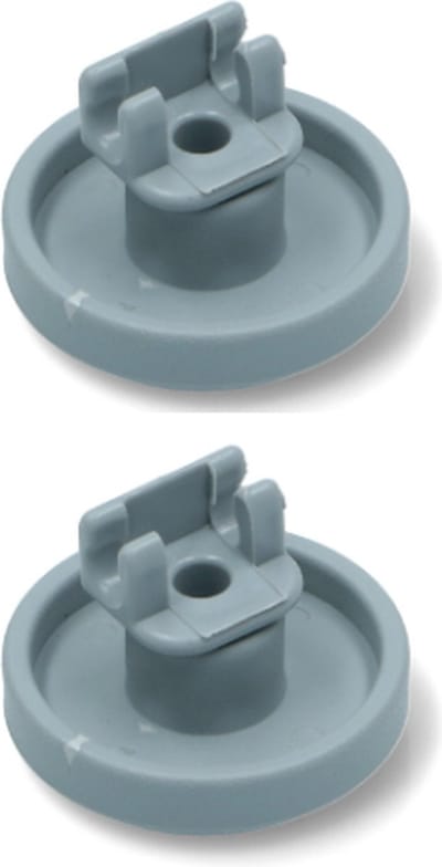 2st wiel vaatwasser - geschikt voor Miele - korfwiel - wiel van korf onderste mand - 2372352 - 2372353 - 2 stuks