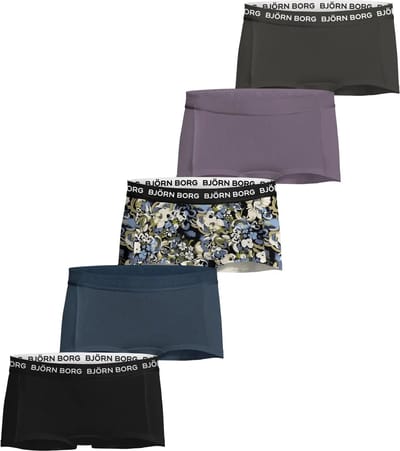 Björn Borg 5-Pack meisjes boxershorts - Minishorts - Katoenen kinder onderbroeken multipack - 116