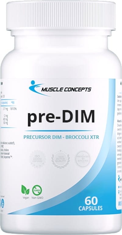 Pre-DIM Supplement - Broccoli & Curcuma Extract - Natuurlijke Hormonale Ondersteuning | Muscle Concepts