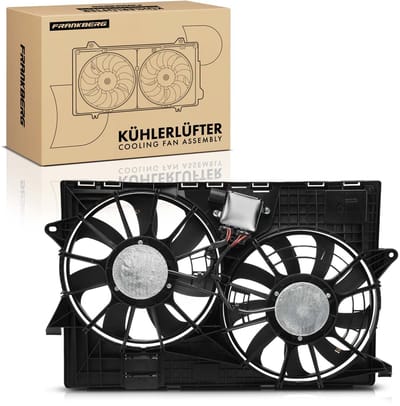 Frankberg 1x Motorradiateur Dubbele ventilator