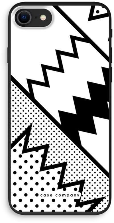 Case Company® - Hoesje geschikt voor iPhone SE 2020 hoesje - Pop Art #5 - Biologisch Afbreekbaar Telefoonhoesje - Bescherming alle Kanten en Schermrand