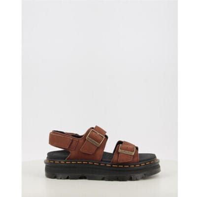 Platte sandalen Dr. Martens Zebzag Sandal Sepia Brown Tumbled Nubuck 42853200
