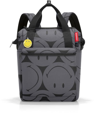 Reisenthel Allrounder R Schouder/ Rugtas - 12L - Smiley® Grijs