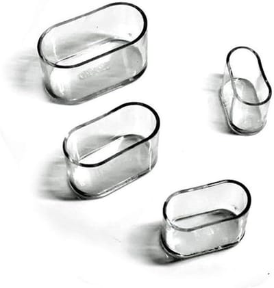 Silicone Beenbeschermers voor Stoelen en Tafels | Vloer Krassen Bescherming | Anti-Slip | 24 Stuks | 15x30 mm | Transparant