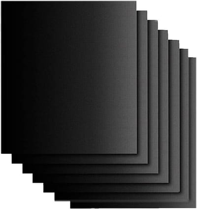 Famanu – Grillmat - 6-delig - bakplaat - grillmat - 40 x 33 cm - anti-aanbaklaag en herbruikbaar - voor elektrische grill - gas en kolen (6 (40 x 33 cm)