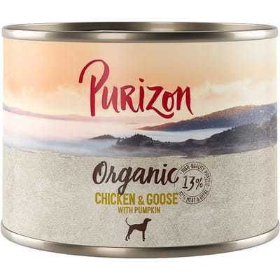 Purizon Organic 6 x 200 g - Kip en gans met pompoen