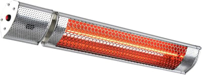 Terrasspot - Warmtestraler - Buiten Verwarmen - Hoogwaardige Buis - 66cm Lengte - Zilver