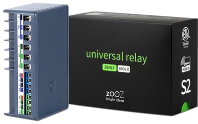 Slimme relais voor luifels, garagedeuren en sproeiers | Heavyduty NO-C-NC relais | Signaalrepeater | Geschikt voor Z-Wave hubs