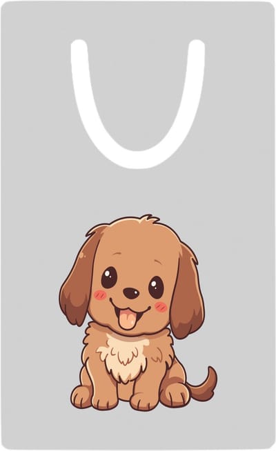 Hacebo® - puppy metalen boekenlegger - Dieren liefhebbers - Honden - Dieren liefhebbers - puppy's - huisdieren sleutelhanger - Hondenpoot - Love my dog - hond - labrador - herdershond Bladwijzer boekenleggers - 7.6 cm x 5cm