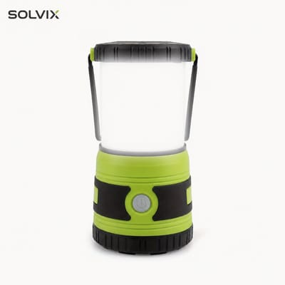 Solvix Noodlamp Campinglamp – Draagbare Kampeerlamp voor Noodpakket – 1500 Lumen LED Batterijlamp met 4 Lichtstanden voor Camping en Stroomuitval