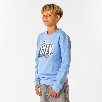 Manchester City Sweater Kinderen - Maat 116 - Jongens & Meisjes - Voetbalkleding - Man City - Fankleding - Voetbal - Trui - Officiële Merchandise