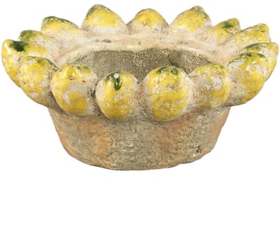 PTMD - Schaal Fruitsy - Geel - 25x25x10.5cm