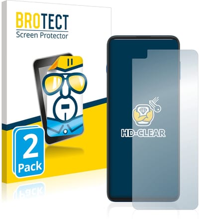 BROTECT - Screenprotector voor Motorola Moto G100 - Folie Beschermfolie transparant 2 Stuks
