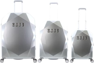 Harde Koffer Set - Reis Trolley - Veilig Reizen - 3 Delig - Telescopisch Handvat - Zilver