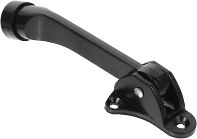 Verstelbare Deurstopper - Deurblok Voetbediend - Muren Beschermen - Anti-botsfunctie Rubber - 12.8 cm Lengte - Zwart