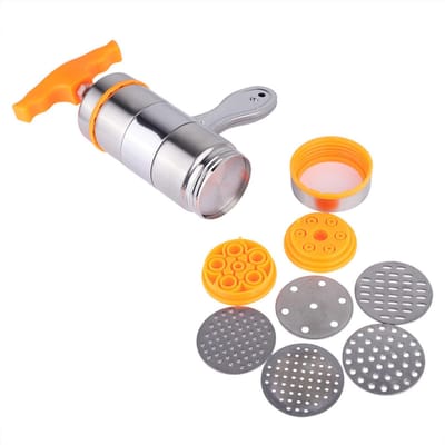 Machine à pâtes manuelle en acier inoxydable avec 7 moules